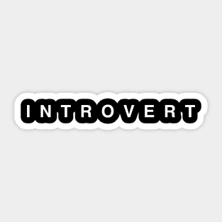 Introvert - Dark Sticker